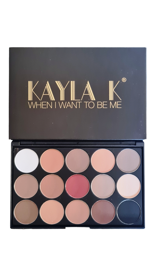 KAYLA K Eye shadow 15 Colour Palette, Water proof.